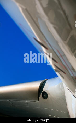 Gulf Air Airbus A330-200-Vorderkante der Flügel und Rumpf Stockfoto