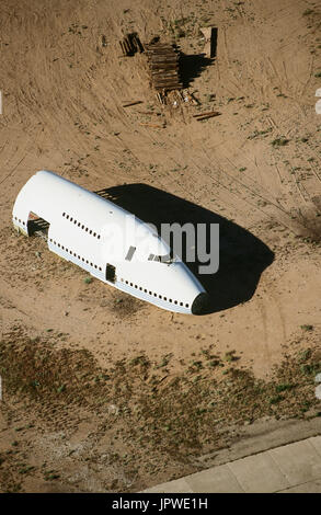 Ex-America West Airlines Boeing 747-200 Nase Abschnitt verschrottet in der Wüste Stockfoto