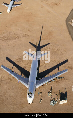 Ex-Northwest Airlines Boeing 747-100 wird getrennt-Out in der Wüste Stockfoto