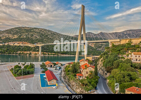 Franjo Tuđman Brücke Dubrovnik Kroatien Stockfoto