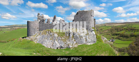 Position Cennen Castle, Carmarthenshire, Wales, UK Stockfoto