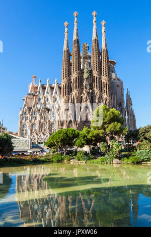 Spanien Barcelona Spanien Barcelona Antoni Gaudis Sagrada Familia Barcelona la Sagrada Familia Kathedrale Barcelona Spanien Katalonien Katalonien Eu Europa Stockfoto