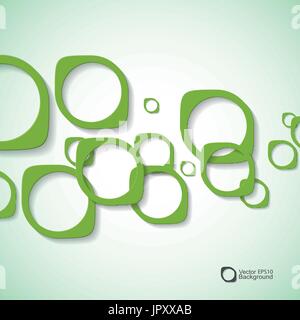 Zusammenfassung Hintergrund der farbigen abgerundeten Massenelemente Stock Vektor