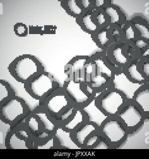 Zusammenfassung Hintergrund der farbigen abgerundeten Massenelemente Stock Vektor