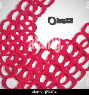 Zusammenfassung Hintergrund der farbigen abgerundeten Massenelemente Stock Vektor