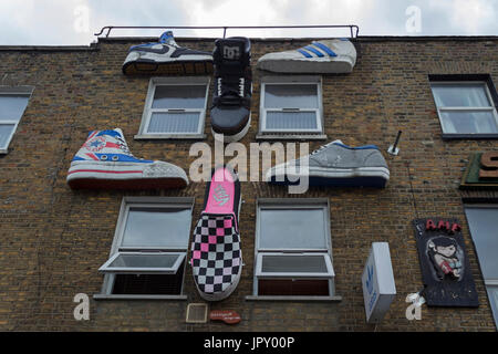 LONDON, ENGLAND - AUGUST 2012; Gebäude-Detail in Camden Town Stockfoto