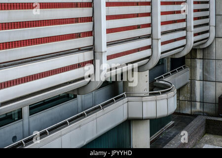 Fassade / Gebäude Detail des internationalen Congress Center (icc) in Berlin Stockfoto