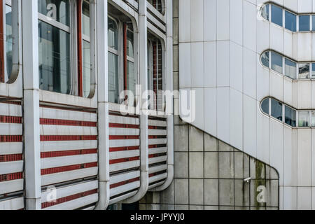 Fassade / Gebäude Detail des internationalen Congress Center (icc) in Berlin Stockfoto