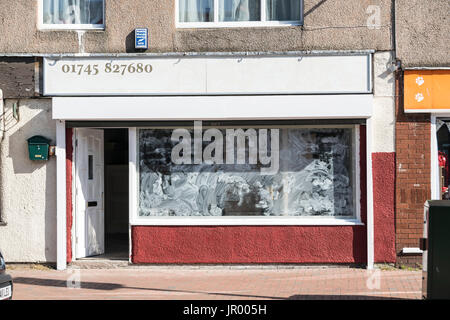 Marktstraße in Abergele Nordwales Stockfoto