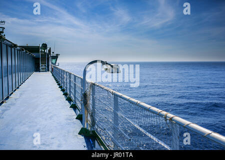 Detail des Interieurs eines Kreuzfahrtschiffes Stockfoto