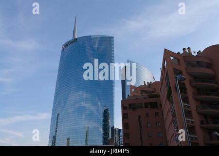 Torre Unicredit, entworfen von Cesar Pirelli, Porta Nuova-Projekt, Business Zentrum von Mailand Stockfoto