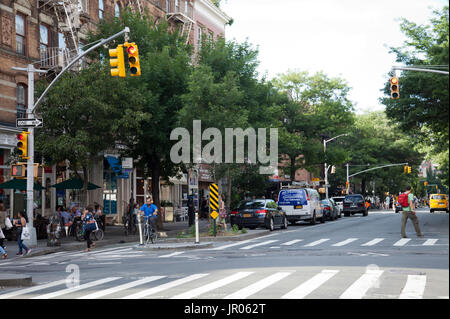 Hudson Street in Greenwich Village in New York - USA Stockfoto