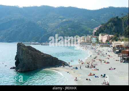 Spiaggia di Fegina Strand, monterossa Al Mare, Cinque Tera, Italien Stockfoto