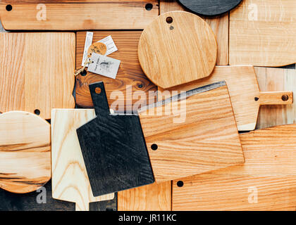 Küche Boards, Brot Boards, Schneidbretter, Stockfoto