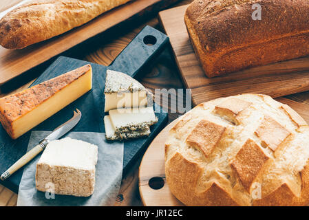 Küche Boards, Brot Boards, Schneidbretter, Stockfoto