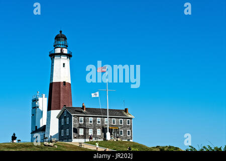 Montauk Licht Haus Stockfoto