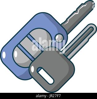 Auto-Schlüssel-Symbol, Cartoon-Stil Stock Vektor