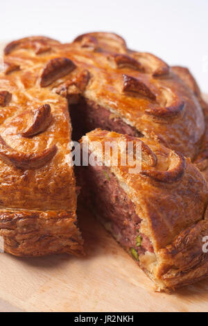 Europa/Frankreich/Rhône-Alpes/Lyon/Collonges-au-Mont d ' or/Restaurant Paul Bocuse. Fleischpastete Stockfoto