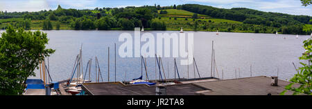 Essen in Deutschland, Blick vom Baldeney See (Baldeneysee) Stockfoto