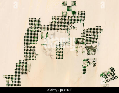 Central Pivot Irrigiation von East Oweinat, in der westlichen Wüste Ägyptens, am 26. Februar 2017, von der operativen Land Imager auf Landsat 8 erfasst. Stockfoto
