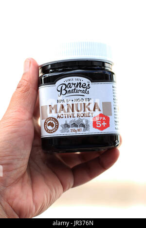 Barnes Naturals australische Manuka Honig Stockfoto