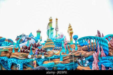 CHIBA, JAPAN: Mermaid Lagoon Attraktion in Tokyo Disneysea in Urayasu, Chiba, Japan. Stockfoto