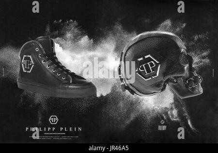 2010er Jahre UK Philipp Plein Magazin Anzeige 2010er Jahre UK Philipp Plein Magazin Anzeige