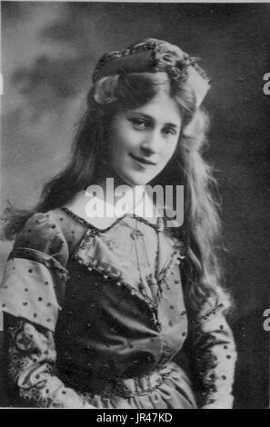 Fräulein Phyllis Dare, Edwardian Schauspielerin (15. August 1890 – 27. April 1975) war eine englische Sängerin und Schauspielerin, bekannt für die Durchführung von Edwardian Musical-Komödie und Theater in der ersten Hälfte des 20. Jahrhunderts.  Phyllis Constance Haddie Dones in Chelsea, London geboren, trat sie erstmals auf der Bühne im Alter von neun, in der Christmas Panto Babes in das Holz im Jahr 1899. Stockfoto