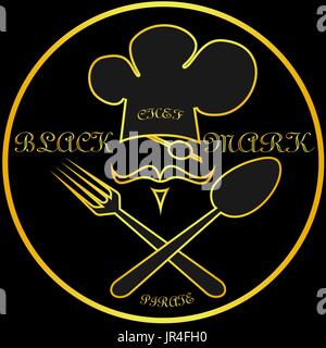 Logo, Dekoration in einer Pirate theme/abstrakte Malerei/abstractionlogo, Dekoration in einem Pirate theme/abstrakte Malerei/abstractionlogo, Dekoration Stock Vektor