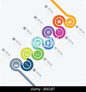 Infografik-Design-Vorlage und Business-Konzept Stock Vektor
