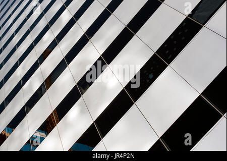 Aufbau downtown Seattle abstrakte Ansichten des Gebäudes und Glas Fenster mit Reflexionen Stockfoto