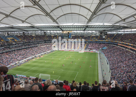 Fußballstadion Commerzbank-Arena, Bundesliga, Eintracht Frankfurt, closeable Dachkonstruktion, Frankfurt am Main, Hessen Stockfoto