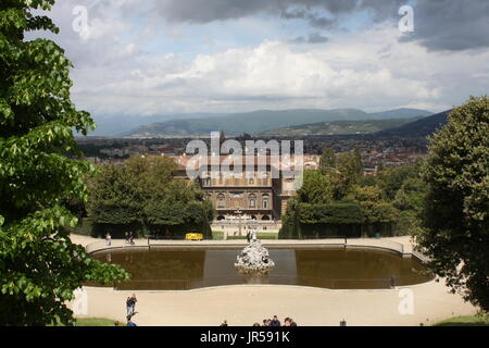 Palazio Pitti in Florenz Stockfoto