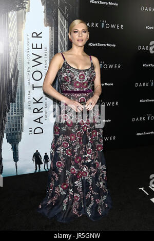 Katheryn Winnick besucht "The Dark Tower" NewYork Premiere im Museum of Modern Art am 31. Juli 2017 in New York City. Stockfoto