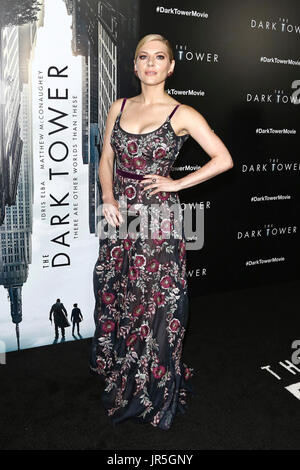 Katheryn Winnick besucht "The Dark Tower" NewYork Premiere im Museum of Modern Art am 31. Juli 2017 in New York City. Stockfoto