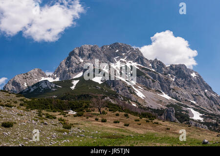 Blick auf Mount Maglic, höchster Berg in Bosnien und Herzegowina Stockfoto