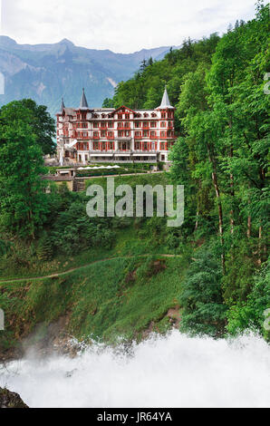 Giessbach Wasserfälle der Schweiz Stockfoto