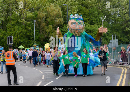 Unter dem Meer Karneval in Telford entfernt. Stockfoto