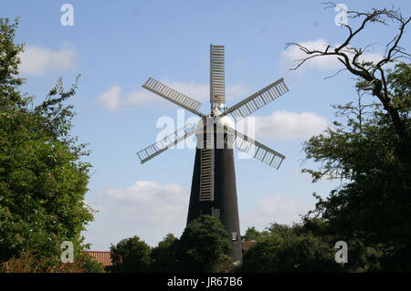 Waltham Windmühle, Lincolnshire Stockfoto