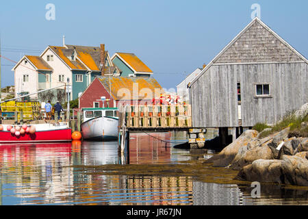 Angeln Gemeinschaft auf Peggy's Cove, Nova Scotia, Kanada Stockfoto