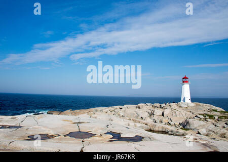 Leuchtturm, Peggys Cove, Nova Scotia, Kanada Stockfoto