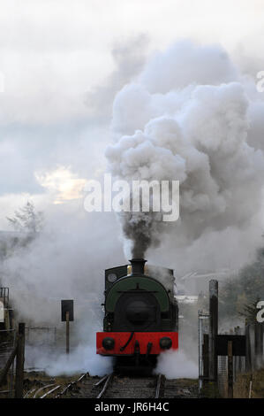 "Sir Gomer" am Ofen Anschlussgleise, Pontypool & Blaenavon Railway. Stockfoto