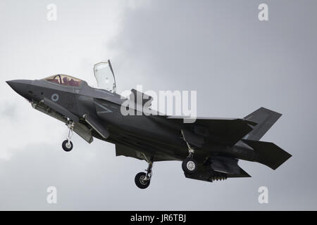 Fairford, Gloucestershire, UK - 10. Juli 2016: Ein RAF Lockheed Martin F-35 Lightning II zeigt International Air Tattoo in Fairford Stockfoto