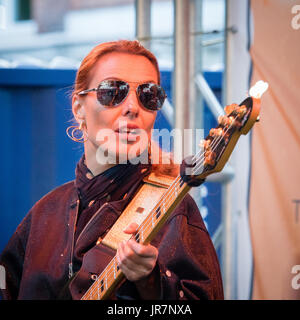 Ida Nielsen, aka BassIda Stockfoto