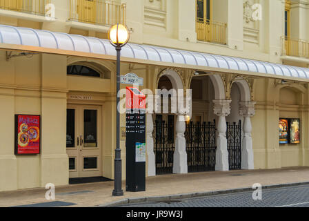 Hay Street Eingang von His Majesty's Theatre - Perth, WA, Australien Stockfoto