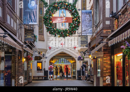 In Londoner Gericht Einkaufspassage - Perth, WA, Australien Stockfoto