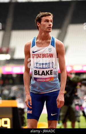 Paul Blake trat im 400-m-Finale der Para Athletics World Championships ...