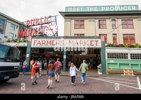 Pike Place Market in Seattle, Washington, USA Stockfoto