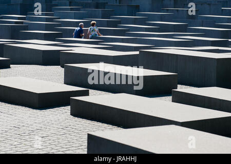 Jüdische Holocaust-Mahnmal in Berlin, Deutschland Stockfoto