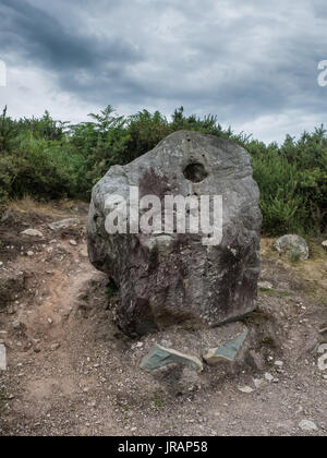 Bullain Stein in Bonan Heritage Center in West Irland Stockfoto